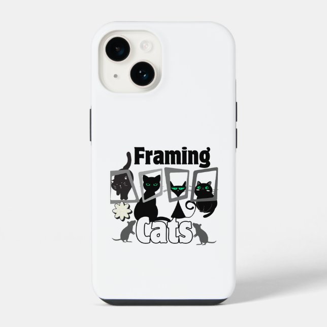 Coque iPhone Chats encadrés.w (Verso)