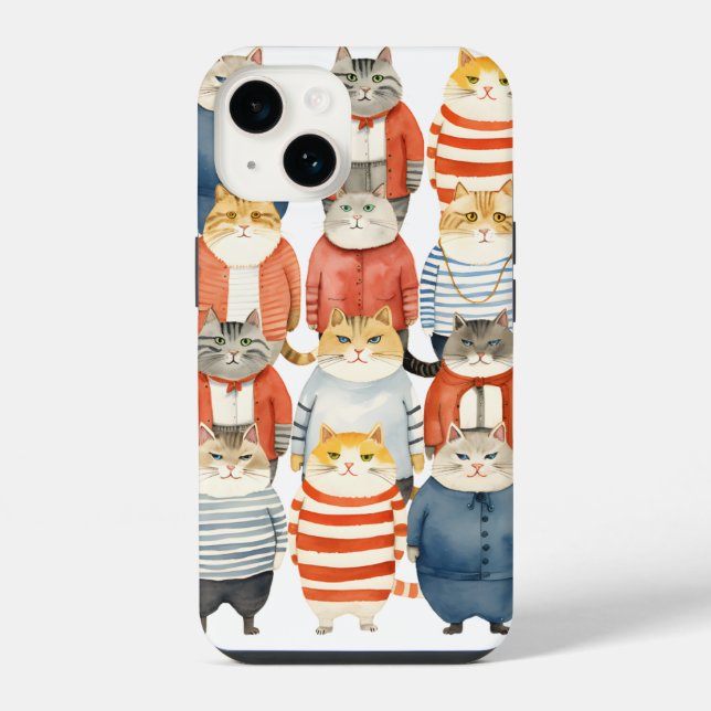 COQUE iPhone CHATS HIPSTER COOL (Verso)
