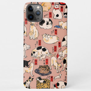 Coque iPhone 11Pro Max Chats japonais Ukiyo-e Art drôle