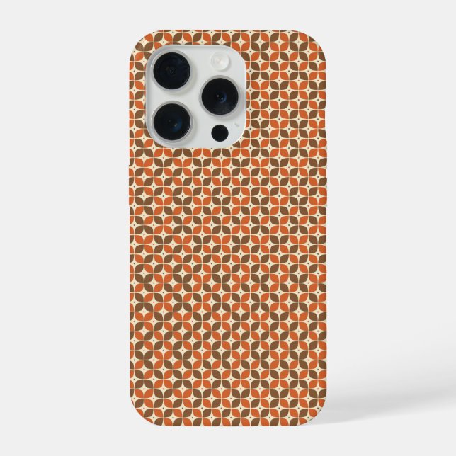 Coque iPhone Chaud Rétro Boomerang Atomique du Milieu du Siècle (Verso)