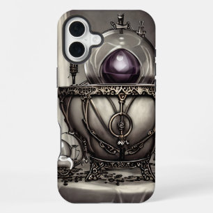Coque iPhone 16 Plus Chaudière Ornée Argentée avec Boule de Cristal Vio