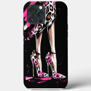 Etui iPhone 13 Pro Max Chaussures à talon élevé, Illustration de mode