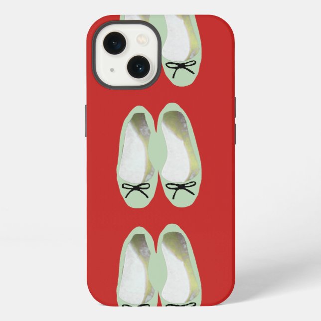 Coque iPhone Chaussures vertes (Verso)