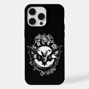Coque iPhone 15 Pro Max Chauve-souris gothique et maison de sorcière de Sa