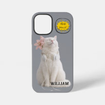 CHECK MEO White Cat with Headphones – Personalized