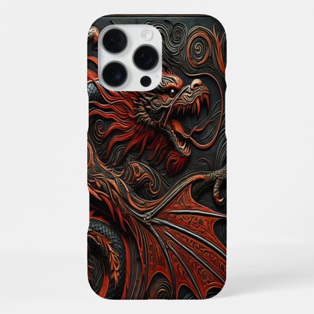 Coque iPhone Chef-d'œuvre d'art du dragon (Verso)
