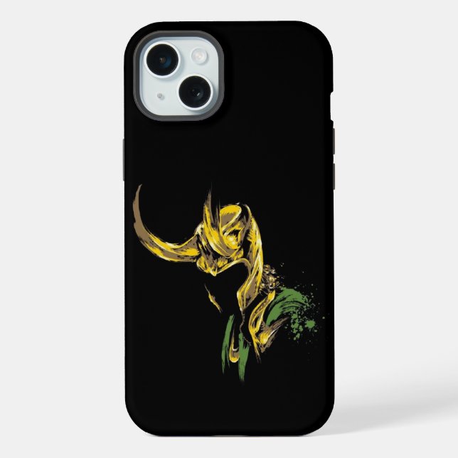 Coque iPhone Chef-d'œuvre de méfaits : Édition Loki 🌌📱  (Verso)