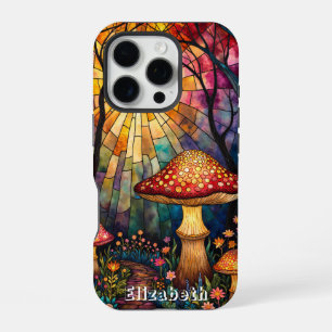 Coque iPhone 16 Pro Chemin de lumière du champignon en verre tendu
