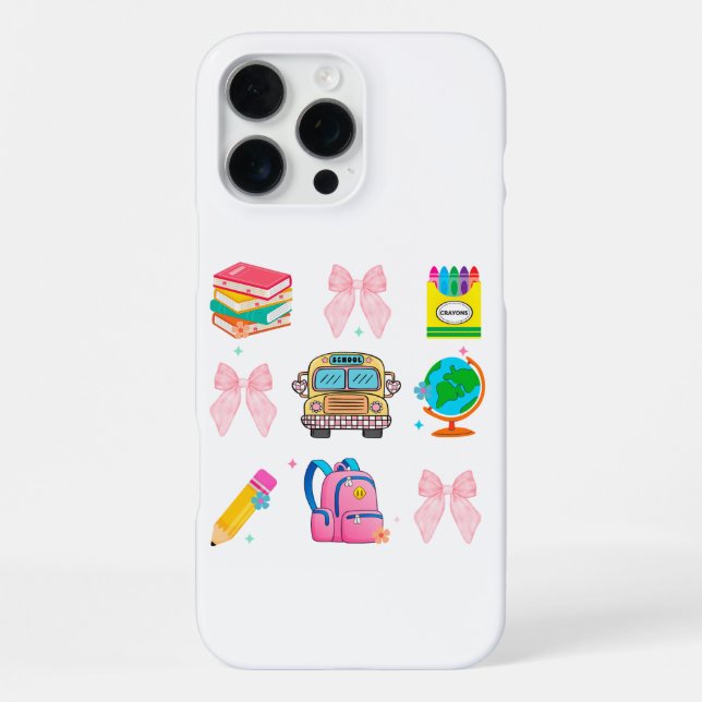 Coque iPhone Chemise d'école Coquette, Chemise d'enseignant de  (Verso)