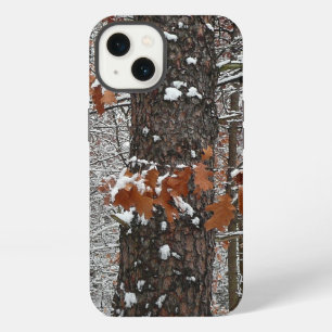 Etui iPhone 13 Chênes recouverts de neige Photographie de nature