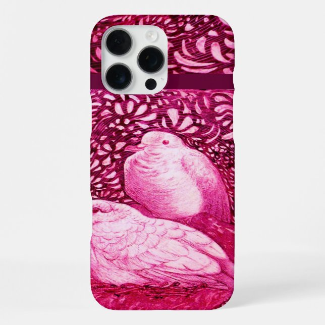 COQUE iPhone CHÈQUES BLANCHES EN FUCHSIE ROSE (Verso)