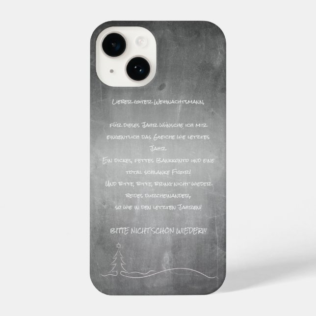 Coque iPhone Cher bon Père Noël (Verso)