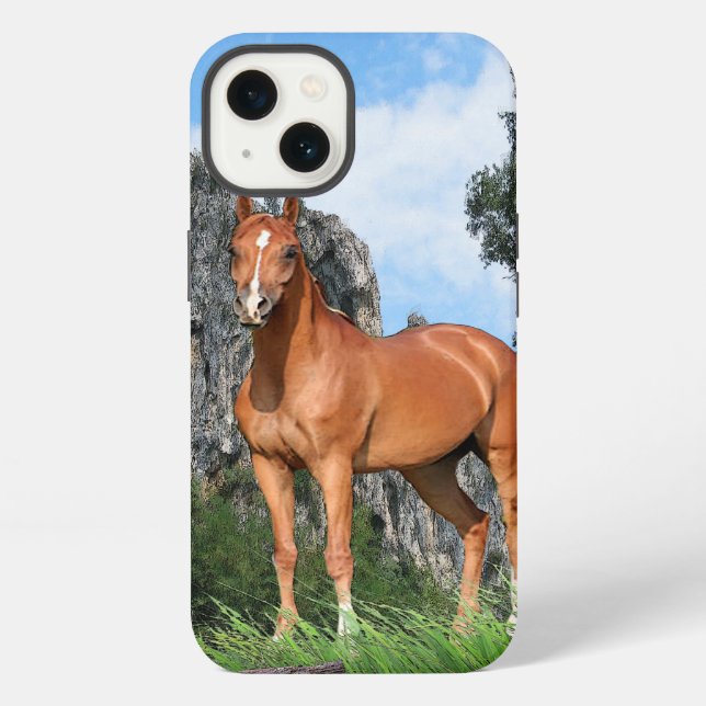 Coque iPhone Cheval (Verso)