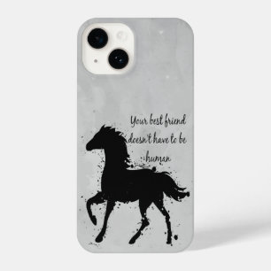 Coque Pour iPhone 14 Cheval équitation Animal Nature Citation Dit