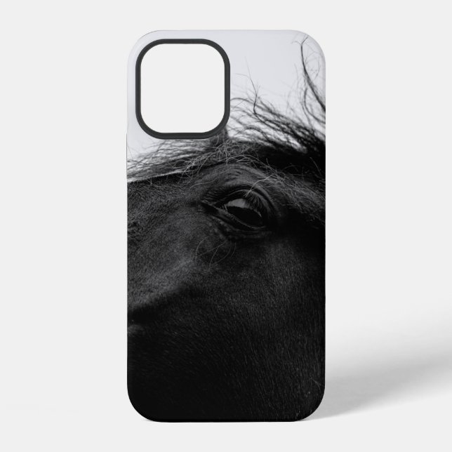 COQUE iPhone CHEVAL NOIR (Verso)