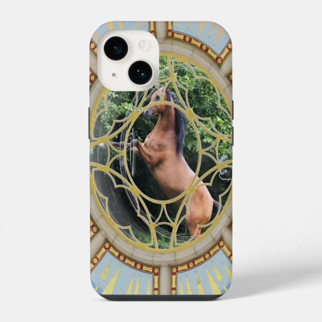 Coque iPhone Chevaux sauvages (Verso)