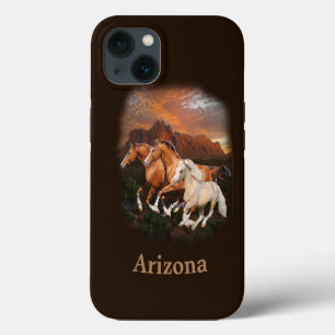 Etui iPhone 13 Chevaux sauvages d'Arizona