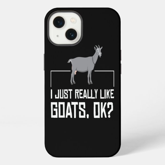 Coque iPhone Chèvre Juste Vraiment Aimer Les Chèvres Chèvres (Verso)