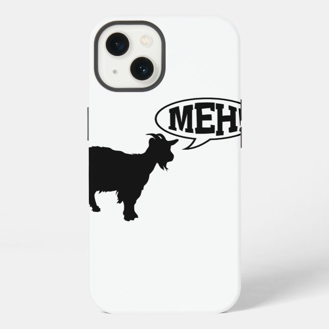 Coque iPhone Chèvre Meh (Verso)