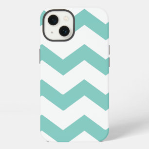 Etui iPhone 13 Chevron vert menthe