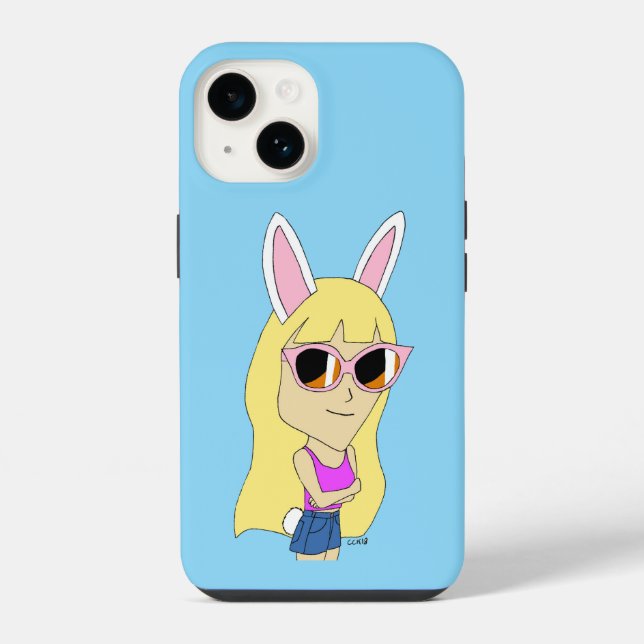 Coque iPhone chibi bunnygirl (Verso)
