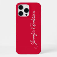 Chic Calligraphie Élégant Cerisier Rouge Personnal