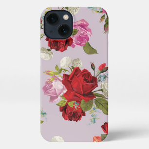 Etui iPhone 13 Chic Elegant Pink Red Roses Floral Case-Mate
