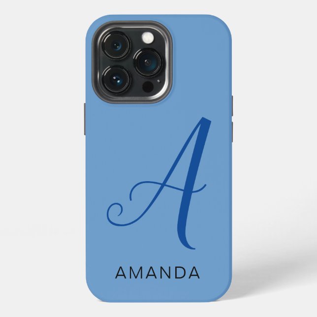 Coque iPhone Chic monogramme professionnel plain AJOUTER VOTRE  (Dos)