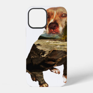 Coque iPhone 12 chien à double exposition