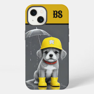 Etui iPhone 13 Chien amusant en Bottes de pluie - chien Humour