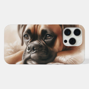 Coque iPhone 15 Pro Max Chien Boxer : Maître de la détente et expert câlin