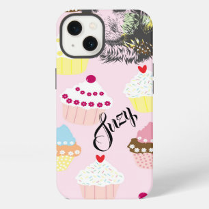 Etui iPhone 13 Chien Chiots Cupcakes Nourriture Friandises Destin