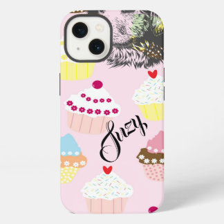Etui iPhone 13 Chien Chiots Cupcakes Nourriture Friandises Destin