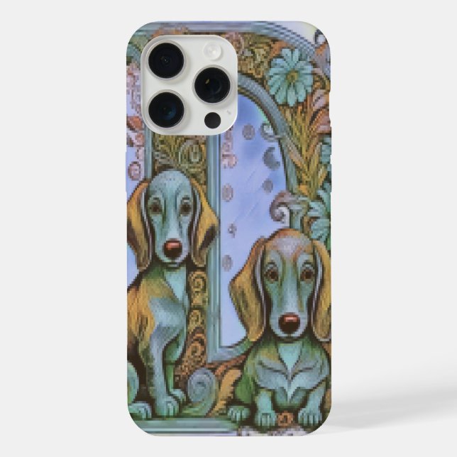 Coque iPhone Chien D Alphabet  (Verso)