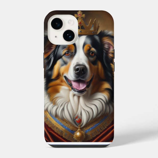 Coque iPhone Chien de berger australien (Verso)
