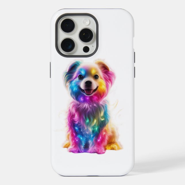 Coque iPhone Chien de couleur mignon (Verso)