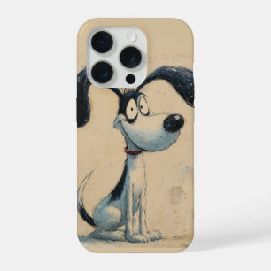 Coque iPhone 15 Pro Chien de dessin animé drôle – Art de chien mignon