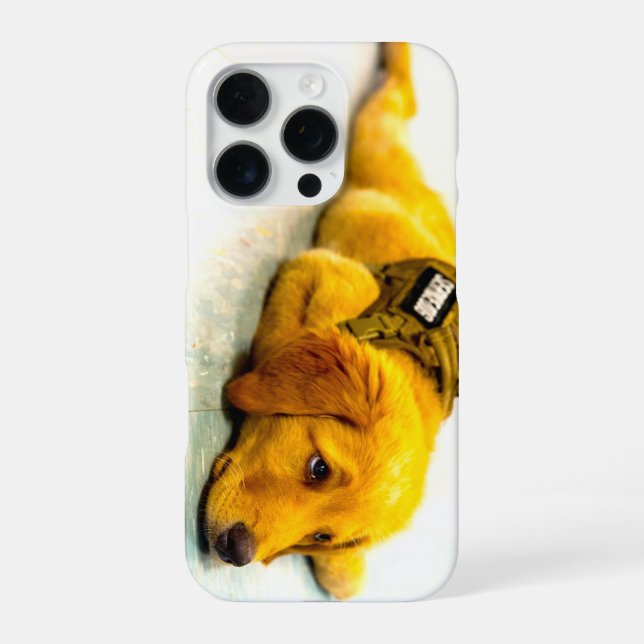 COQUE iPhone CHIEN DE SERVICE MILITAIRE AMÉRICAIN (Verso)