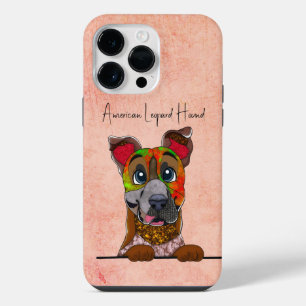 Coque Pour Pour iPhone 14 Pro Max Chien Léopard Américain Visage Laid