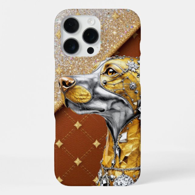 Coque iPhone Chien Nuit Étoilée (Verso)