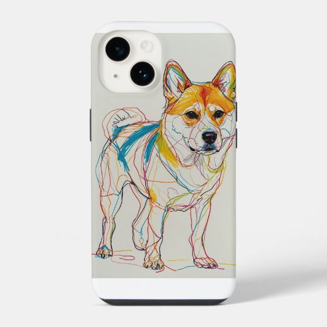 Coque iPhone Chien,plusieurs couleurs (Verso)