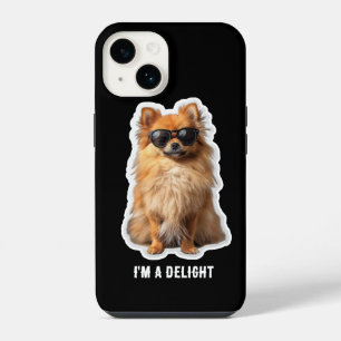 Coque Pour iPhone 14 Chien Pomeranian Mignon Drôle Je Suis un Délice