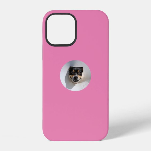 Coque iPhone Chien souriant drôle Coque-coque iphone Mate (Verso)