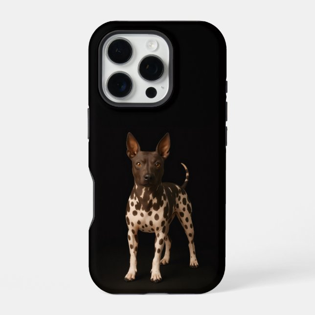 Coque iPhone Chien Terrier Nu 4 Luxe iPhone 16 Pro (Verso)