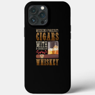 Etui iPhone 13 Pro Max Chiffres Et Whiskey Scotch De Fin De Semaine