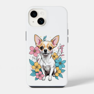 Coque Pour iPhone 14 Chihuahua de printemps