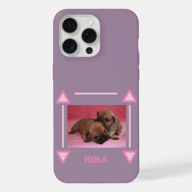 Coque iPhone chiot bouledogue français Bouledogue Français (Verso)