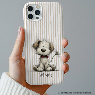 Coque iPhone 16 Pro Chiot Capricieux Cadeau pour amateur de chien do