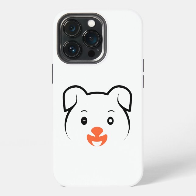 Coque iPhone Chiot Mignon Clin d'Œil (Dos)