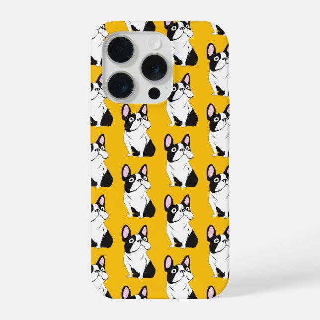 Coque iPhone Chiot mignon, jaune (Verso)